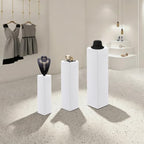 Pedestal Stands for Wedding, Cake Display Stands (3Pcs Hexagon White) in 3Pcs Hexagon White, alternate view 5