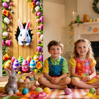 Peeking Bunny Easter Door Cover 35x70 Inches Polyester in 35x70 Inches, alternate view 5