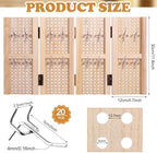 Peg Board Standing Display for Vendors with 20 Hook Wood Pegboard, alternate view 2