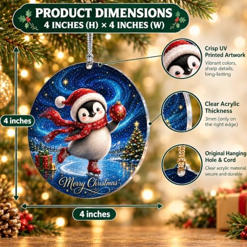 Penguin Gifts, Christmas Ornaments 2026, Penguin Ornament, Penguin Gifts for Women, Cute Christmas Ornaments in, alternate