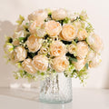 Peonies Artificial Flowers Fake Peony Silk Flower Centerpieces for Table