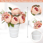 Peonies Table Centerpieces - 10 Inches Tall Artificial Flower, alternate view 2