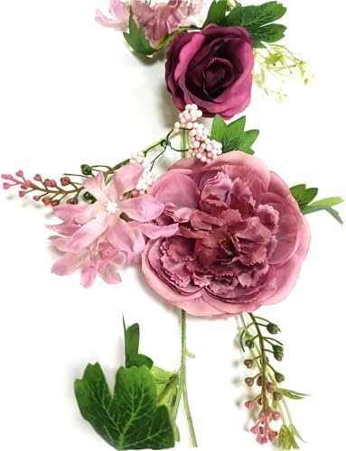 Peony Flower Garland, Rose Flower Swag, 6' Wedding Arch Flowers for Wedding Decor Home Table Runner Mantle Party, alternate