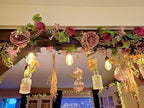 Peony Flower Garland, Rose Flower Swag, 6' Wedding Arch Flowers for Wedding Decor Home Table Runner Mantle Party, alternate