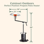 Perfect Position Propane Patio Heater, 38,200 BTU Powerful Directional Stainless Steel Outdoor Heater with, alternate view 3