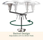 Perfect Position Propane Patio Heater, 38,200 BTU Powerful Directional Stainless Steel Outdoor Heater with, alternate view 4