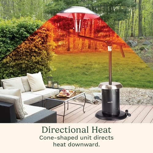 Perfect Position Propane Patio Heater, 38,200 BTU Powerful Directional Stainless Steel Outdoor Heater with, alternate view 6