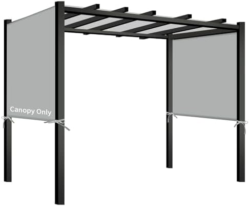 Pergola Shade Cover Replacement, 17 x 6.8 Ft, Gray in 17 x 6.8 Ft in Gray