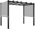 Pergola Shade Cover Replacement, 17 x 6.8 Ft, Gray in 17 x 6.8 Ft in Gray