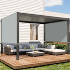 Pergola Shade Cover Replacement, 17 x 6.8 Ft, Gray in 17 x 6.8 Ft in Gray, alternate view 2