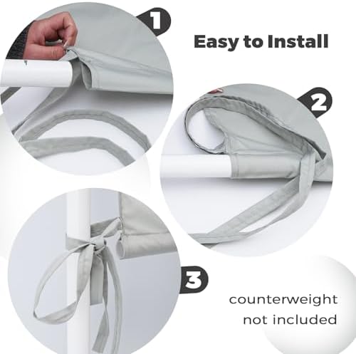 Pergola Shade Cover Replacement, 17 x 6.8 Ft, Gray in 17 x 6.8 Ft in Gray, alternate view 5