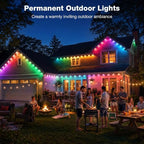 Permanent Outdoor Lights 100FT, 16 Million Colors Smart LED Christmas Lights with App Control, IP67 Waterproof, alternate
