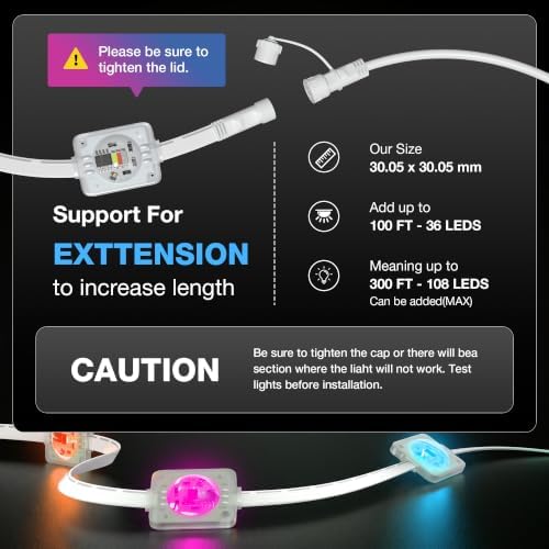 Permanent Outdoor Lights 100FT, 16 Million Colors Smart LED Christmas Lights with App Control, IP67 Waterproof, alternate