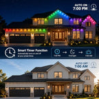 Permanent Outdoor Lights,200FT Smart RGB+IC Eave Lights for House Decor, alternate view 6