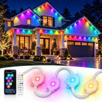 Permanent Outdoor Lights for House,100FT RGB+IC Eave Lights with Smart App