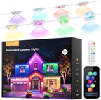 Permanent Outdoor Lights for House, 100ft RGBW 100+ Modes Christmas Lights in Multicolor