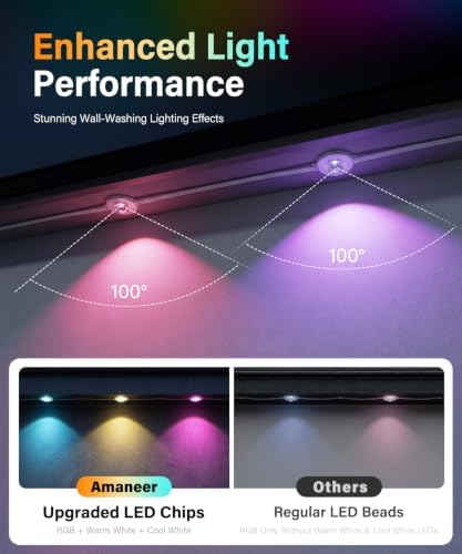 Permanent Outdoor Lights for House, 200FT Christmas RGB LED Lights in colorful, alternate view 5