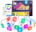 Permanent Outdoor Lights for House,50ft RGB Smart Outdoor Decor, 50 Scene Modes, App/Remote Control, for