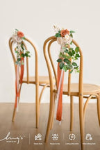 Pew Decorations for Fall Weddings, Terracotta Aisle Flowers in Or- Sunset Terracotta, alternate view 2