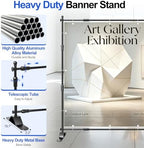 Photo Backdrop Banner Stand, 8x8ft Adjustable Step and Repeat Stand in 8x8ft, alternate view 3