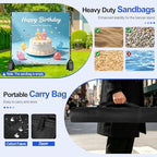 Photo Backdrop Banner Stand, 8x8ft Adjustable Step and Repeat Stand in 8x8ft, alternate view 5