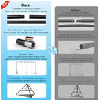 Photo Backdrop Stand 10x12.3ft, Portable Background Stand for Party in 10 X 12.3 ft in Black, alternate view 3