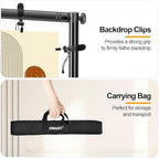 Photo Backdrop Stand Heavy Duty 10x10ft Adjustable Banner Stand in 10x10ft in Black, alternate view 5