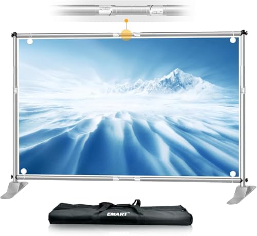 Photo Backdrop Stand Heavy Duty 10x8ft Adjustable Banner Stand in 10x8ft in Silver
