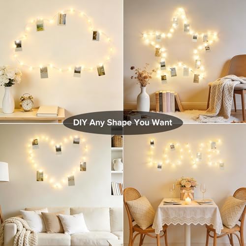 Photo Clips String Light, 50 LED16.5ft Fairy Lights with 50 Clips, alternate view 7