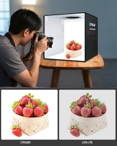 Photo Studio Box, 40cm Folding Lightbox 160 LED Ring Light Portable Photo Studio Photography Shooting Tent Box, alternate