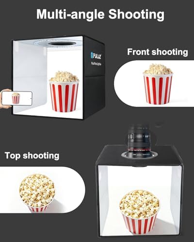 Photo Studio Box, 40cm Folding Lightbox 160 LED Ring Light Portable Photo Studio Photography Shooting Tent Box, alternate