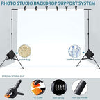 Photo Video Studio 10x7Ft (WxH) Adjustable Background Stand Backdrop Support System Kit with Carry Bag in 10x7Ft, alternate