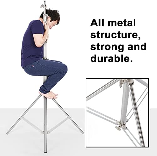 Photo Video Studio Backdrop Stand, 9.19ft Stainless Steel Backdrop Support System Background Stand with Carry, alternate view