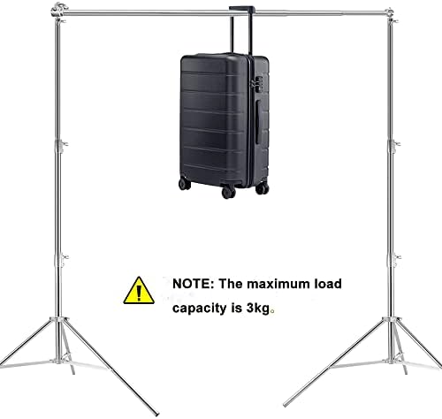 Photo Video Studio Backdrop Stand, 9.19ft Stainless Steel Backdrop Support System Background Stand with Carry, alternate view