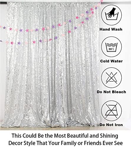 Photobooth Background Choice-4FTx7FT-Silver-Sequin backdrops, Sequin Fabric, Wedding backdrops, Rust Backdrop, alternate view