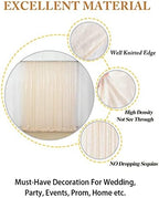 PHOTOBOOTH Background Choice-7FTx7FT-Ivory-Sequin Photography Backdrop Curtains for Wedding in 7FTx7FT in Ivory, alternate