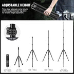 Photography Light Stand, 1.5-6.4ft/47-195cm Reversible Aluminum, alternate view 2