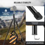 Photography Light Stand, 1.5-6.4ft/47-195cm Reversible Aluminum, alternate view 4