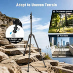 Photography Light Stand, 17.7 - 76.8" Adjustable Aluminum Tripod Light Stands with 1/4" Thread, Max Load 6.6lb, alternate