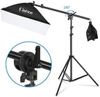 Photography Lighting Kit, 6.5x10feet/2x3m Backdrops Stand Support System, 5 in 1 reflectors, 1600w 5500k, alternate view 5