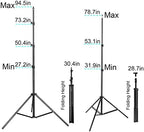 Photography Lighting kit with Backdrops, 8.5x10ft Backdrop Stands, UL Certified 5500K 800W Equivalent 25W LED, alternate view