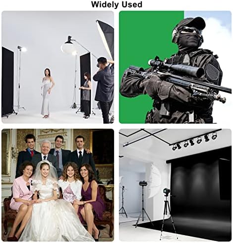 Photography Lighting kit with Backdrops, 8.5x10ft Backdrop Stands, UL Certified 5500K 800W Equivalent 25W LED, alternate view