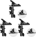 Photography Reflector Holder, Photo Video Studio 5/8" Heavy Duty Metal Clamp Attachment, Light Stand Clip Mount