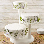 Pillar Style 3-Tier Cupcake, Dessert, and Cake Stand in White, alternate view 2