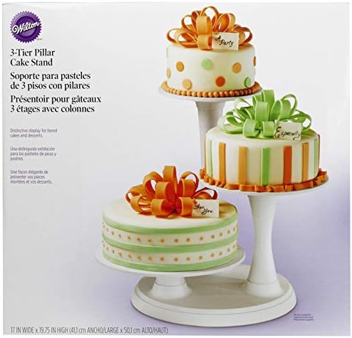 Pillar Style 3-Tier Cupcake, Dessert, and Cake Stand in White, alternate view 4