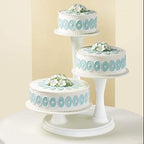 Pillar Style 3-Tier Cupcake, Dessert, and Cake Stand in White, alternate view 5