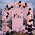 Pink a Little Boo is Almost Due Halloween Baby Shower Decor in 6.6 ft in Pink, alternate view 6