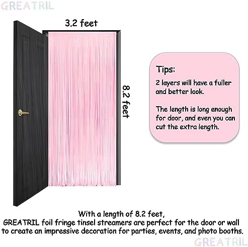 Pink and Blue Party Photo Backdrop - 3.2ft X 8.2ft - 2 Packs, alternate view 6