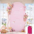 Pink Arch Backdrop Cover 7.2FT Party Wedding Arch Covers Stretchy Backdrop Baby Shower Bridal Shower Photo