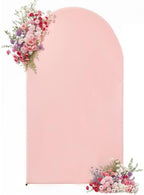 Pink Arch Backdrop Cover 7.2FT Party Wedding Arch Covers Stretchy Backdrop Baby Shower Bridal Shower Birthday